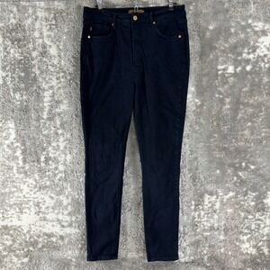 Judy Blue Size 13/31 Garment Dyed High Rise Skinny Jeans Navy Blue Full Womens